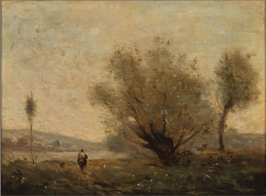 Pejzaż w pobliżu Ville d'Avray - Jean-Baptiste Camille Corot