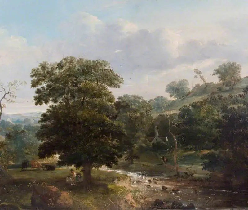 Krajobraz, strumień z postaciami - Thomas Gainsborough