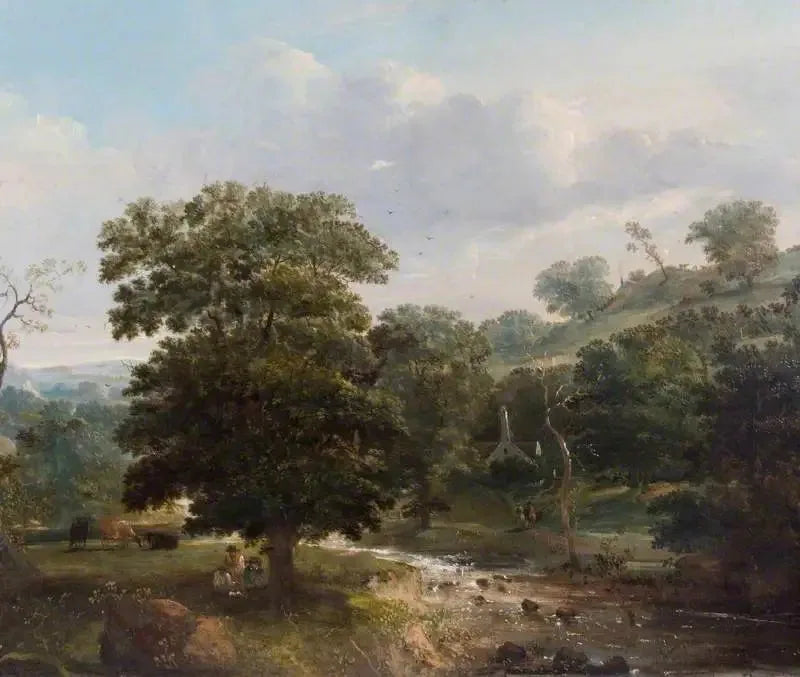 Krajobraz, strumień z postaciami - Thomas Gainsborough