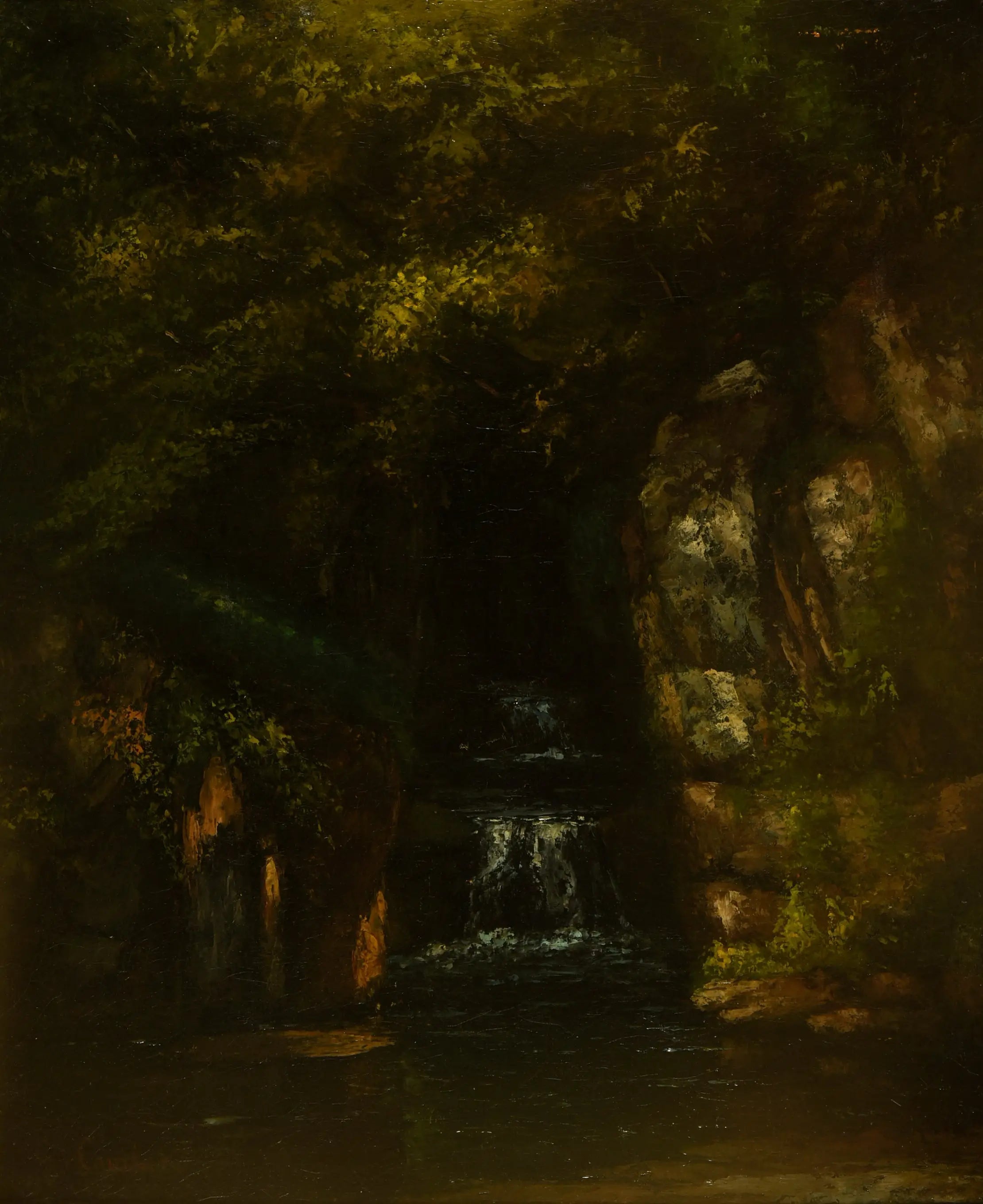 Paysage sans ciel - Gustave Courbet - Alpha Reproduction