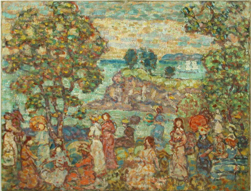Pejzaż (scena plażowa) - Maurice Prendergast