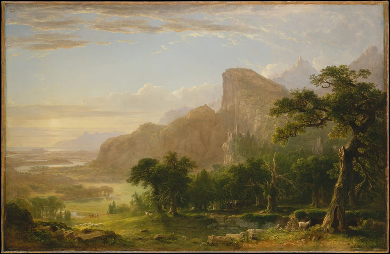 Pejzaż — Scena z „Thanatopsis” - Asher Brown Durand