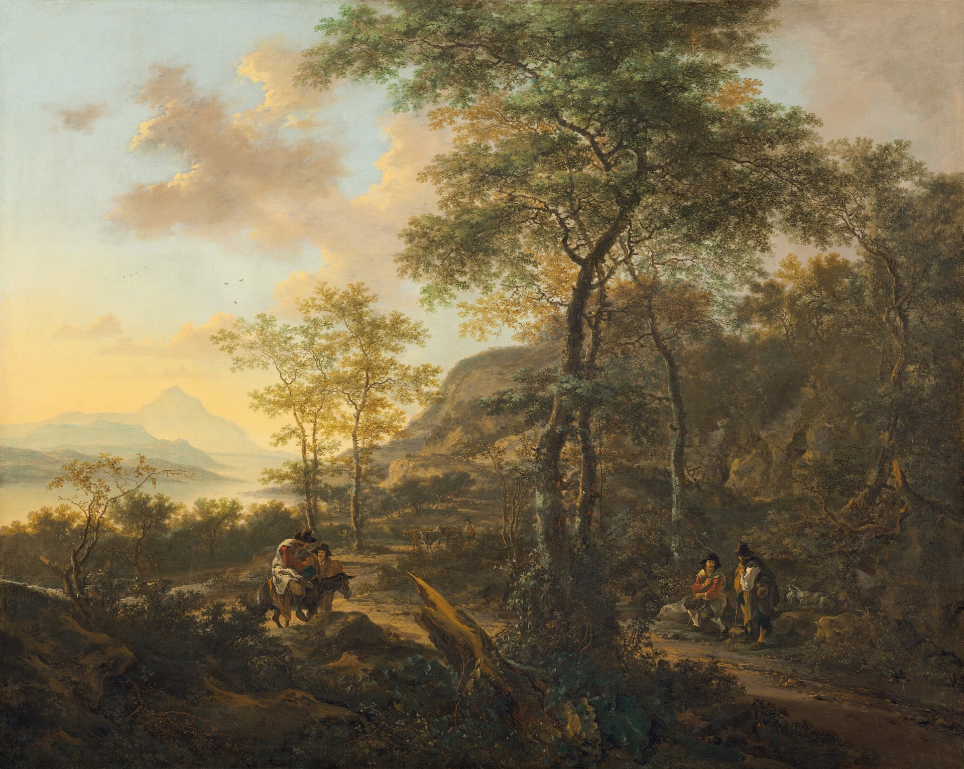 Un paysage de soirée à l’italienne - Jan Both