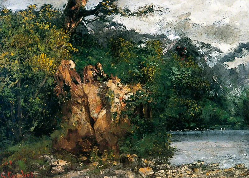 Szwajcarski pejzaż - Gustave Courbet