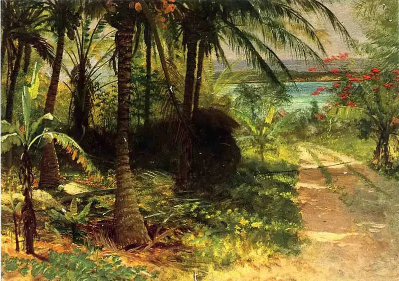 Tropikalny pejzaż - Albert Bierstadt