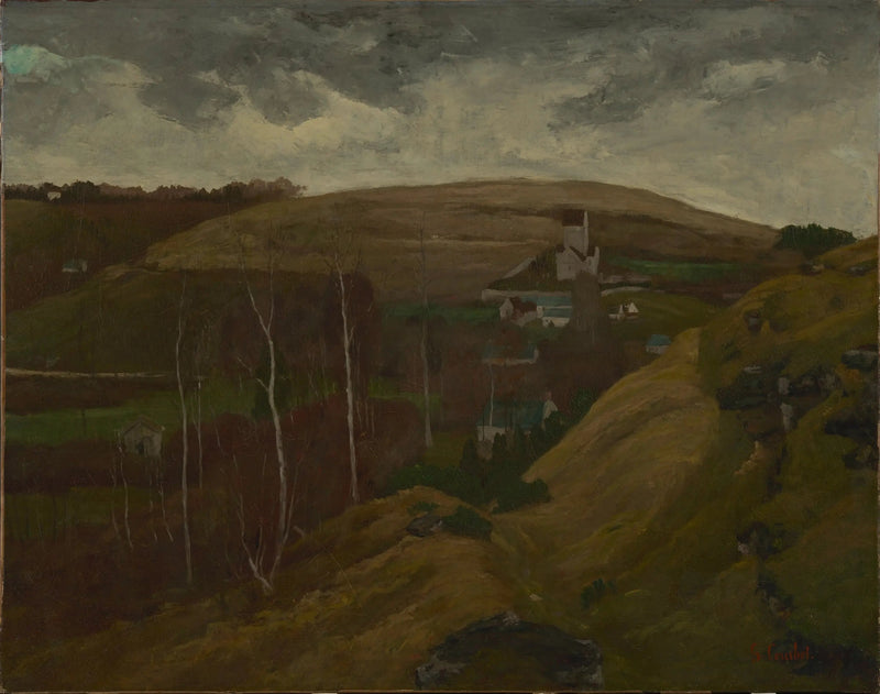 Pagórkowaty krajobraz - Gustave Courbet