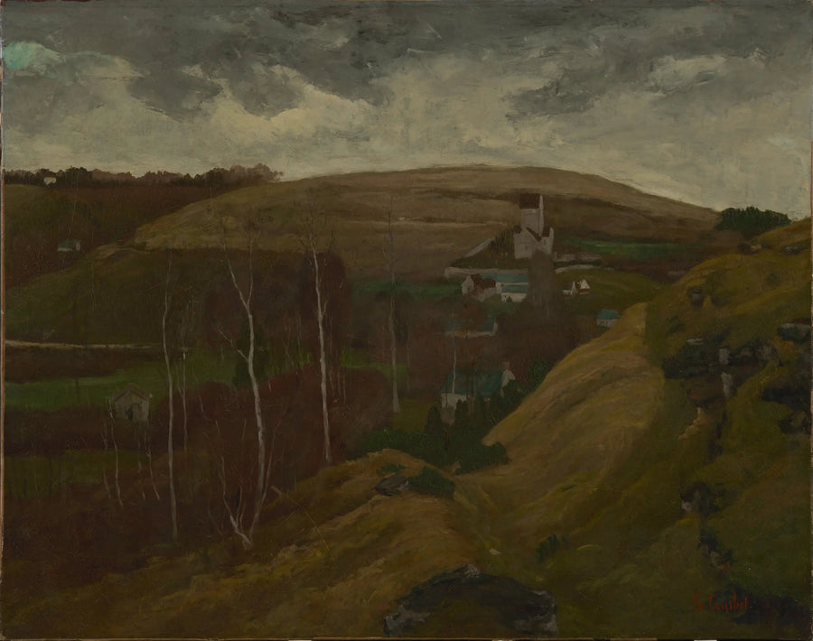 Pagórkowaty krajobraz - Gustave Courbet