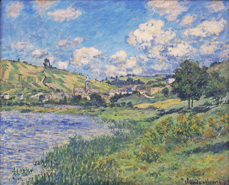 Krajobraz. Vétheuil W526 - Claude Monet
