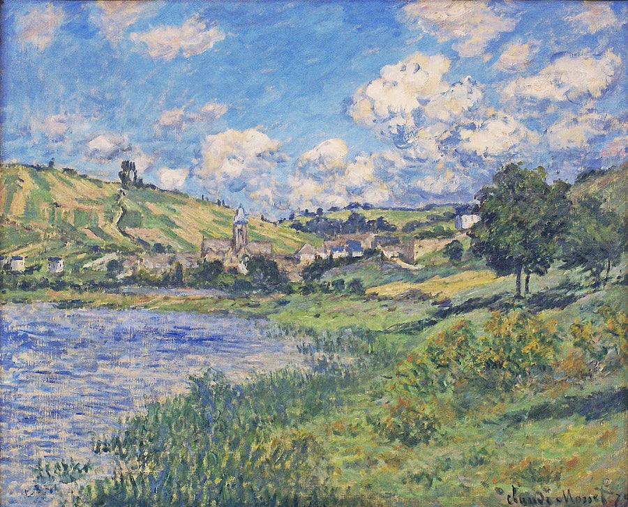Krajobraz. Vétheuil W526 - Claude Monet