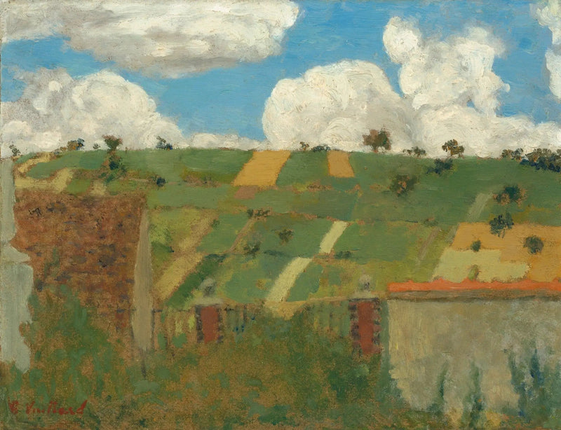 Pejzaż, Villeneuve-sur-Yonne - Édouard Vuillard