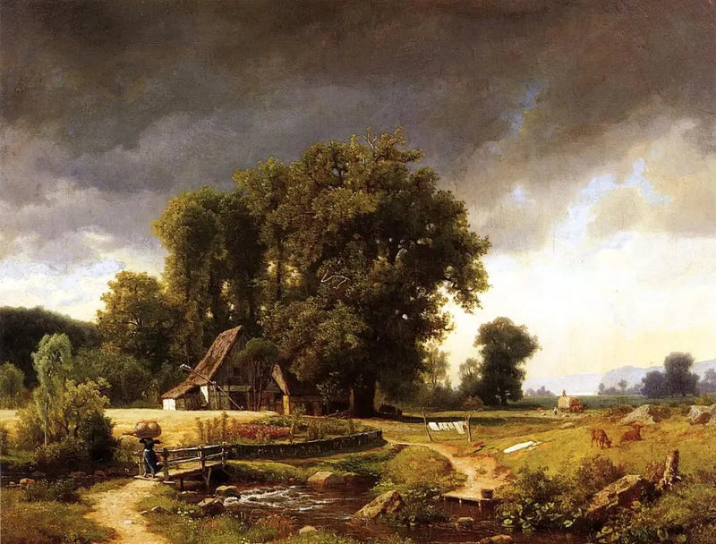 Pejzaż Westfalski - Albert Bierstadt