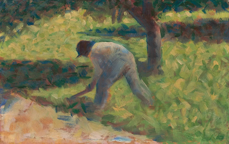 Chłop z motyką - Georges Seurat