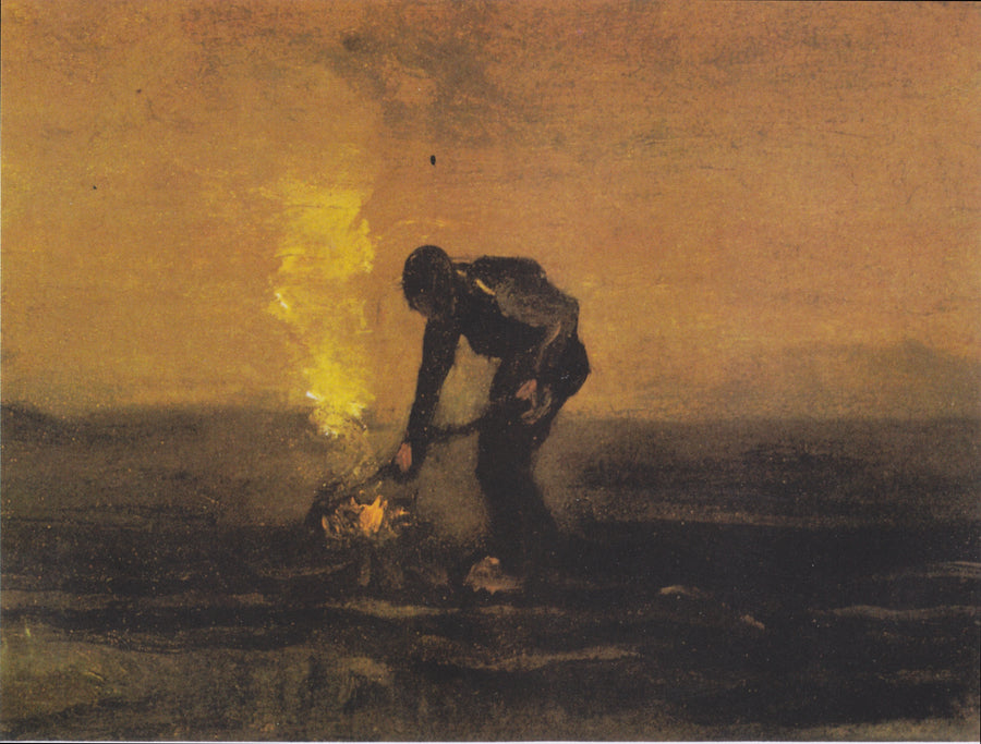 Chłop palący chwasty - Vincent van Gogh