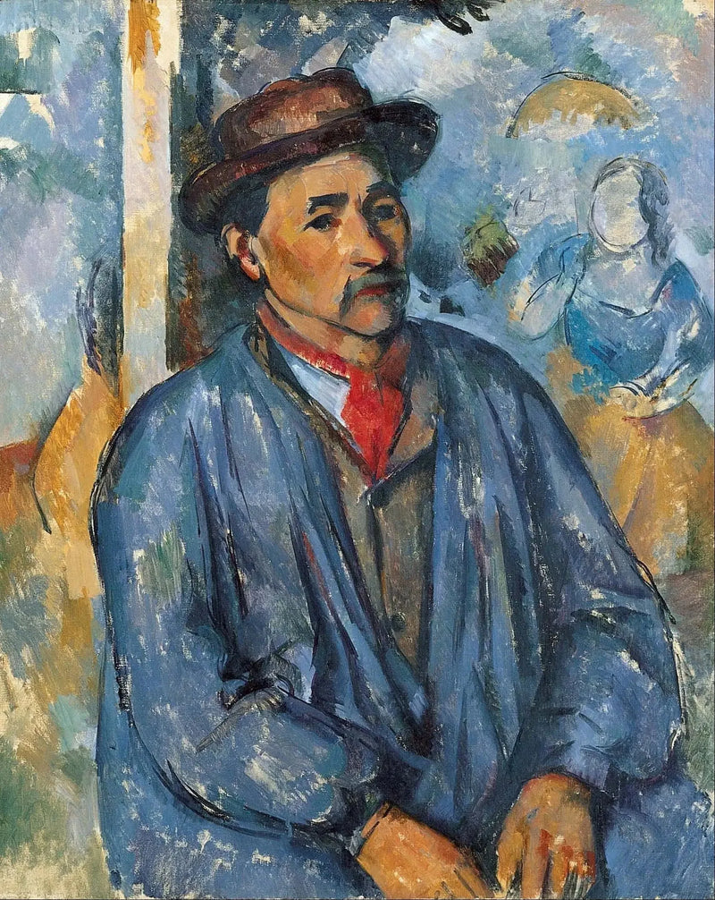 Chłop w niebieskiej bluzie - Paul Cézanne