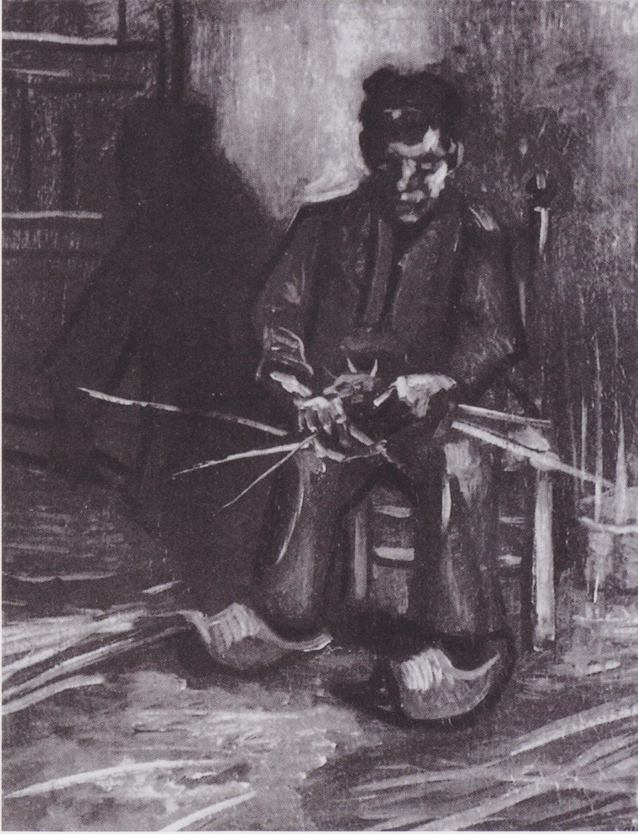 Chłop wytwarzający kosz - Vincent van Gogh