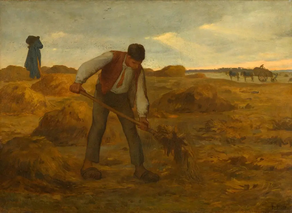 Paysan répandant du fumier - Jean-François Millet image 1 copie peinte à la main à l’huile