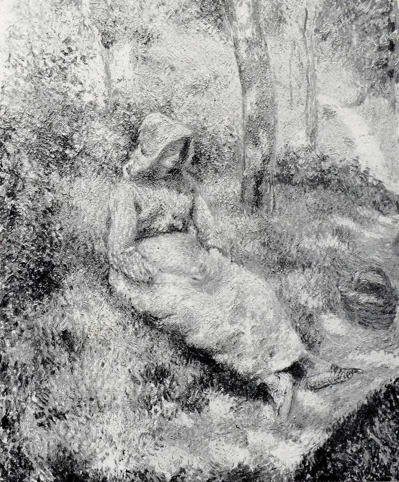 Siedząca wieśniaczka - Camille Pissarro