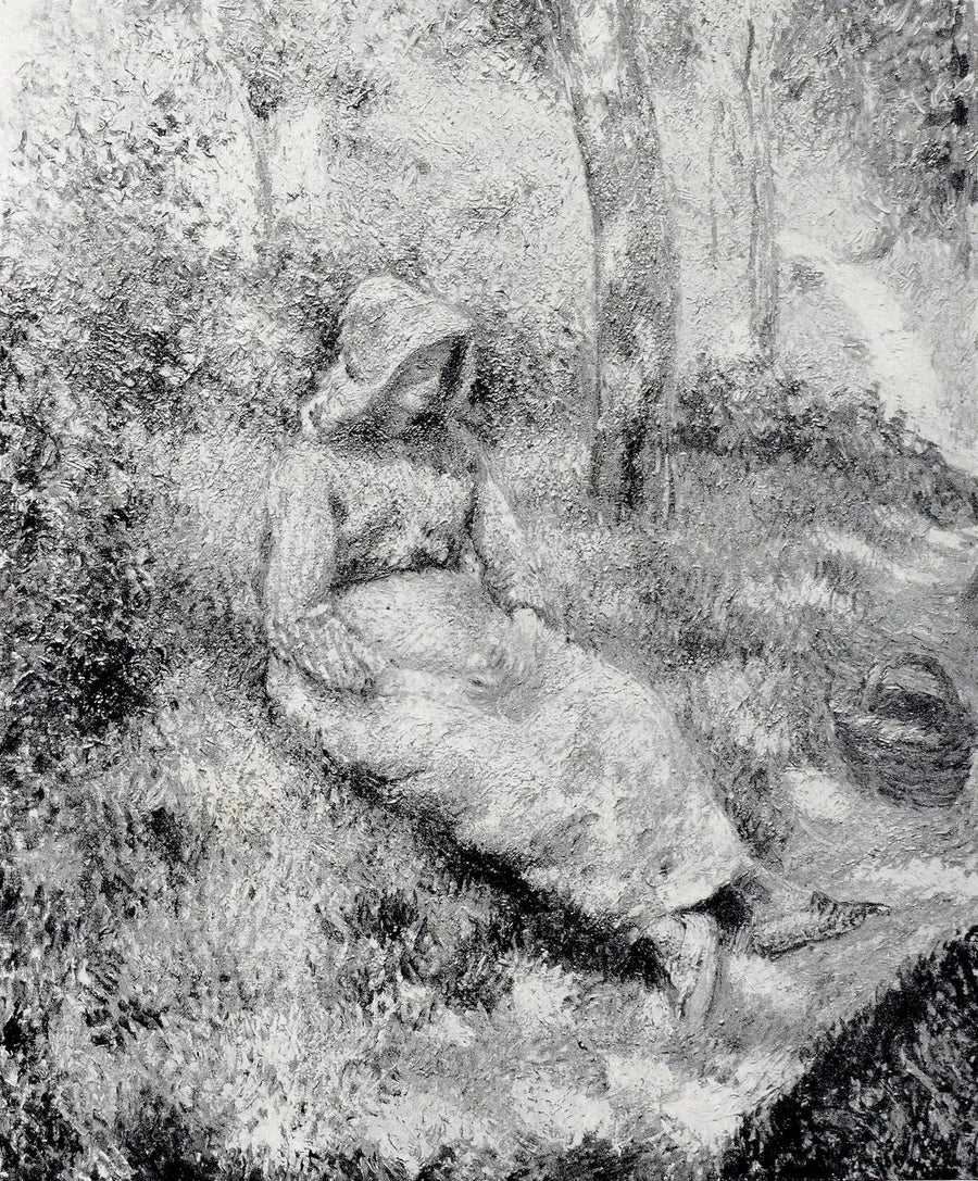 Siedząca wieśniaczka - Camille Pissarro