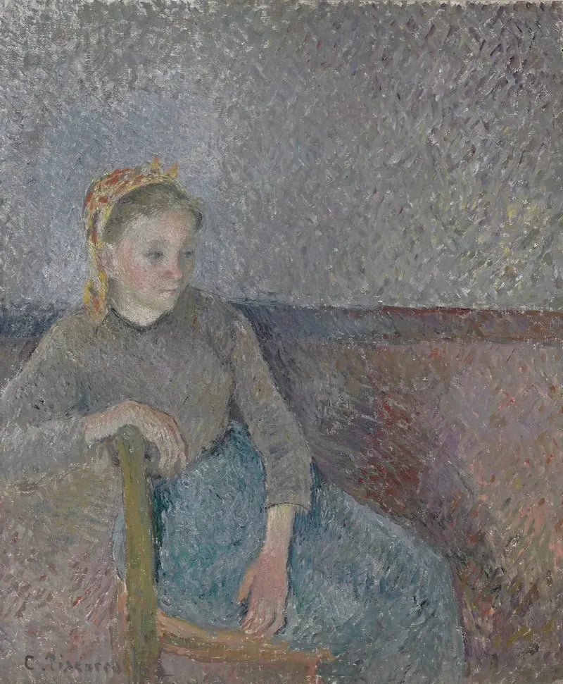 Siedząca wieśniaczka - Camille Pissarro