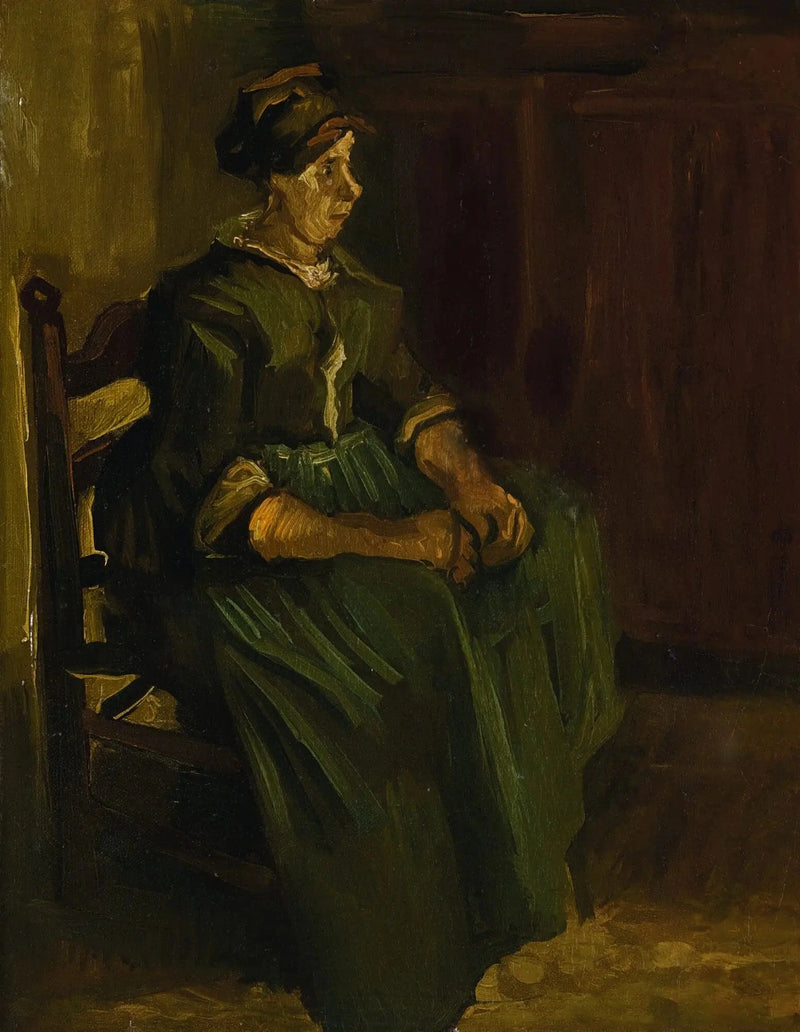 Chłopka siedząca na krześle - Vincent van Gogh