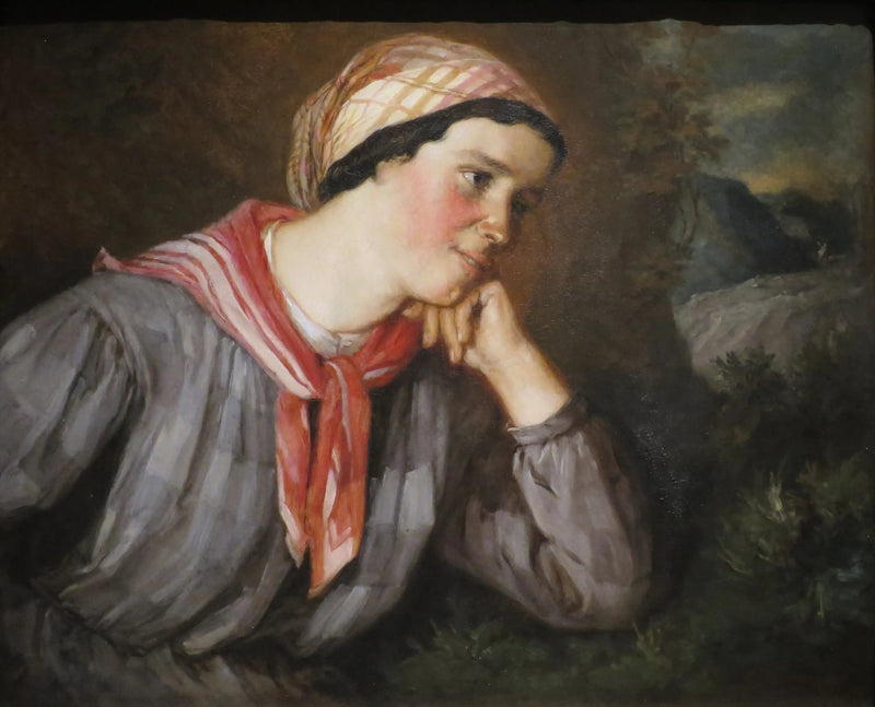 Wiejska kobieta w madrasie - Gustave Courbet