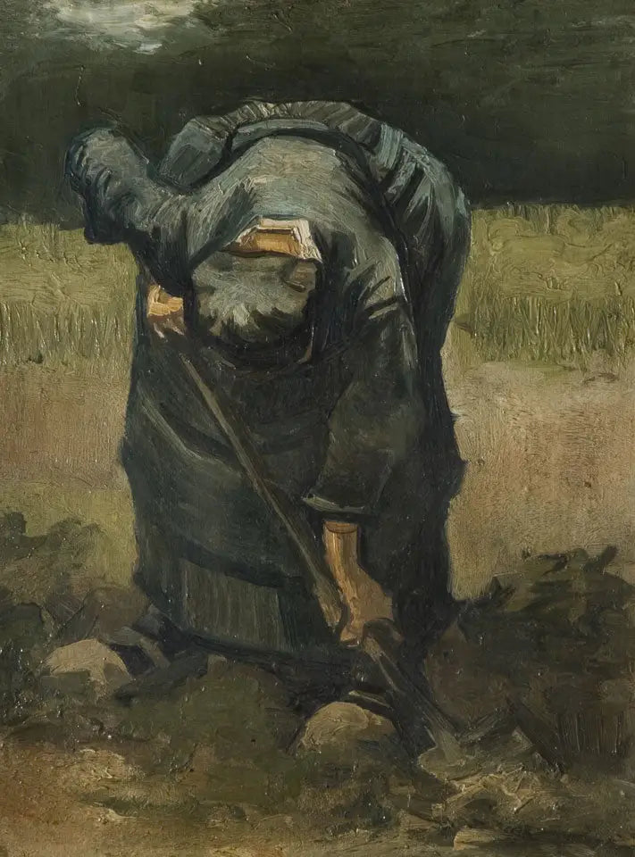 Chłopka kopiąca - Vincent van Gogh
