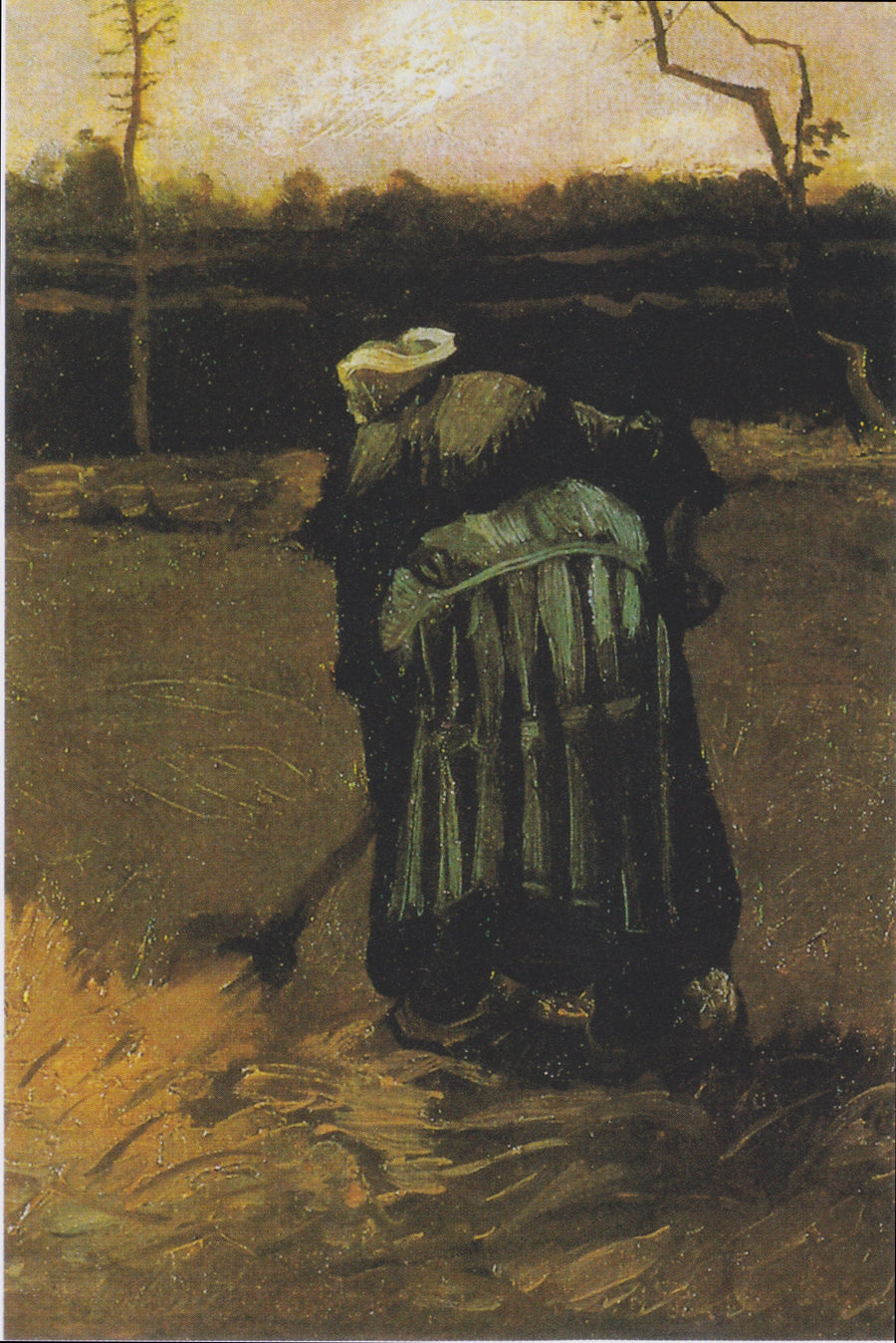 Chłopka kopiąca - Vincent van Gogh