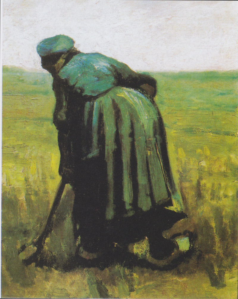 Kobieta z łopatą, widok od tyłu - Vincent van Gogh