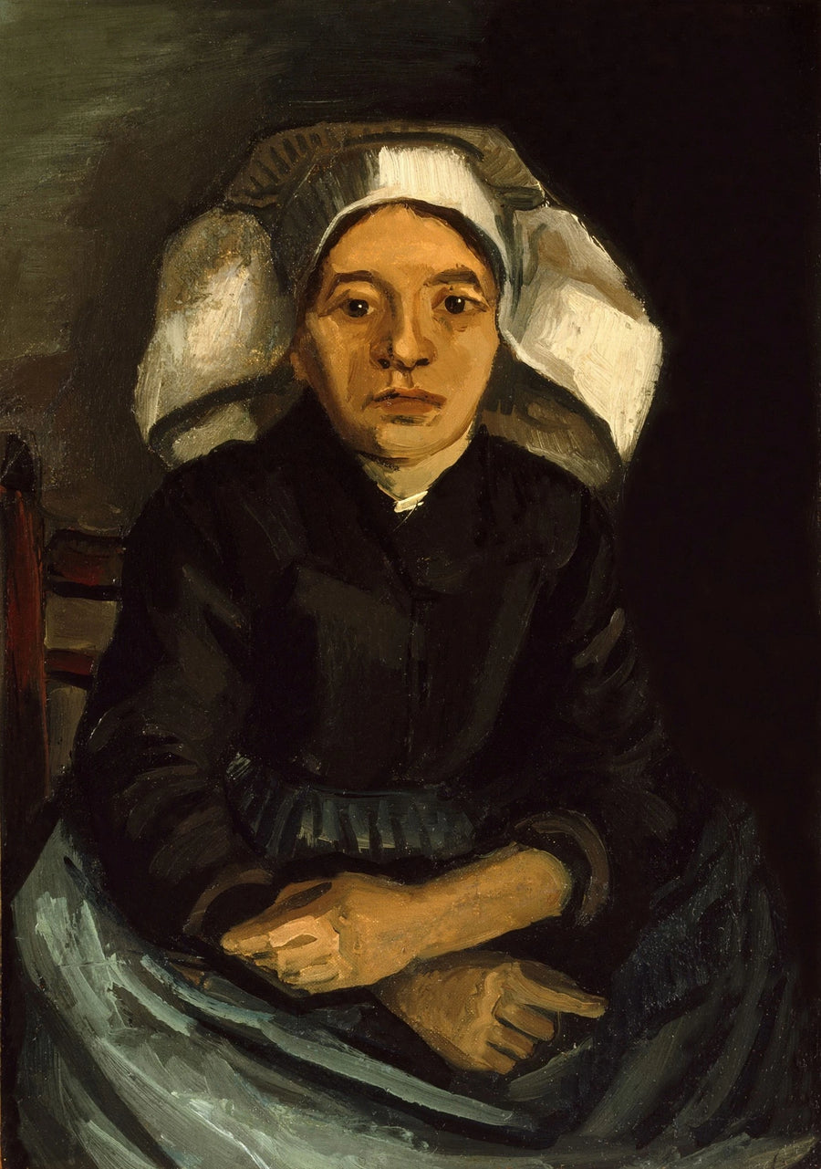 Chłopka, półpostać, siedząca - Vincent van Gogh