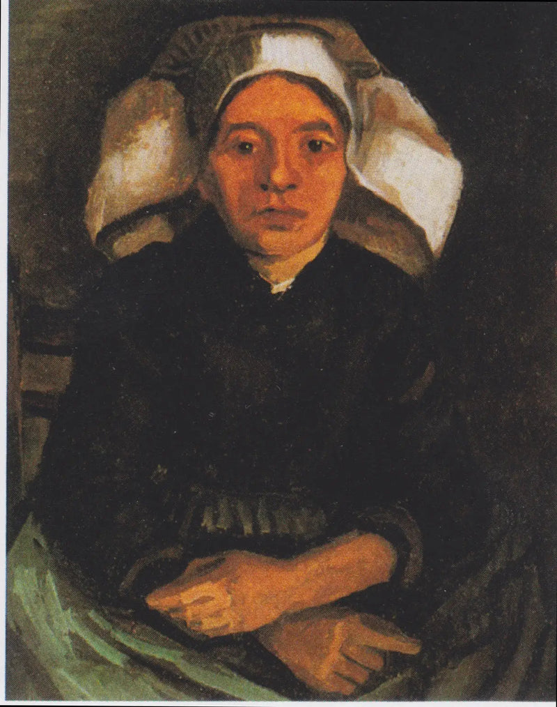 Chłopka, półpostać, siedząca - Vincent van Gogh
