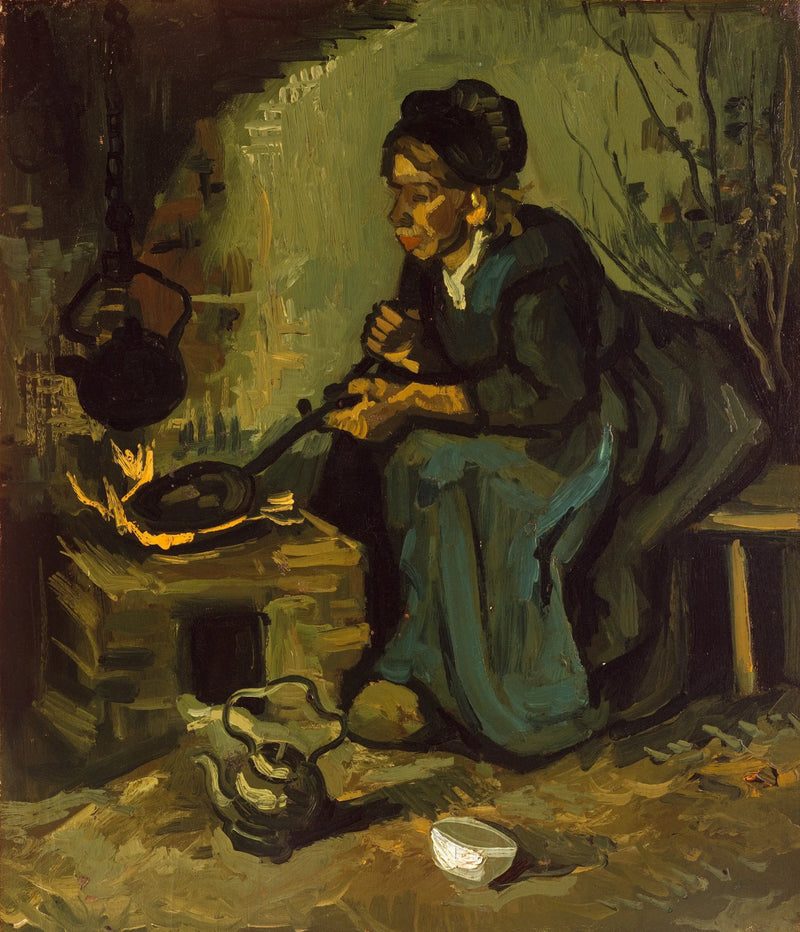 Chłopka gotująca. - Vincent van Gogh