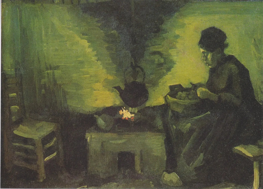 Chłopka przy palenisku - Vincent van Gogh