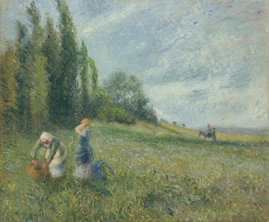 Chłopki na polach, Pontoise - Camille Pissarro