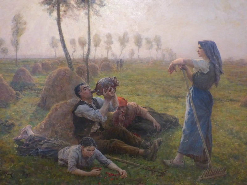 Chłopi na odpoczynku - Jules Breton