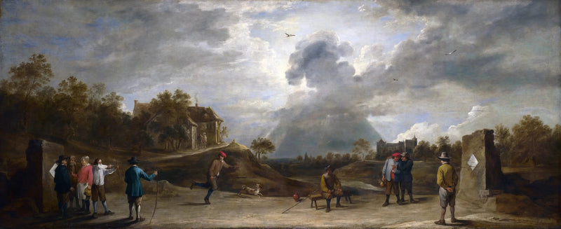 Chłopi strzelający z łuku - David Teniers młodszy
