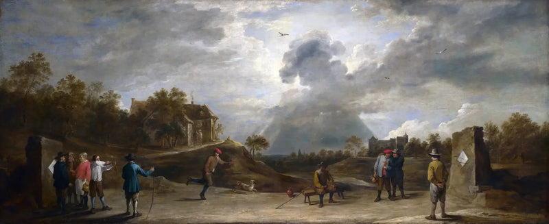 Chłopi strzelający z łuku - David Teniers młodszy