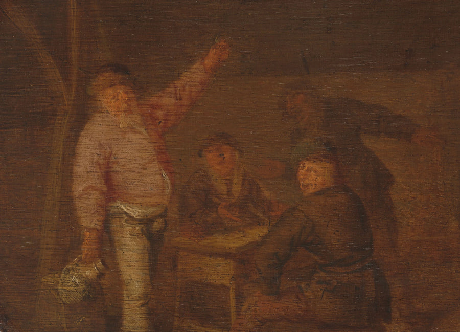 Paysans buvant dans une grange - Pieter Hermansz Verelst