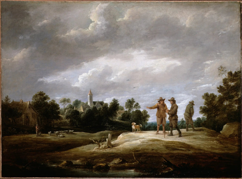 Chłopi rozmawiający - David Teniers Młodszy