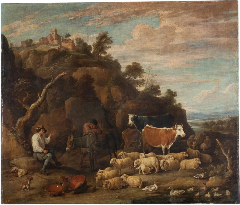 Chłopi rozmawiający - David Teniers Młodszy