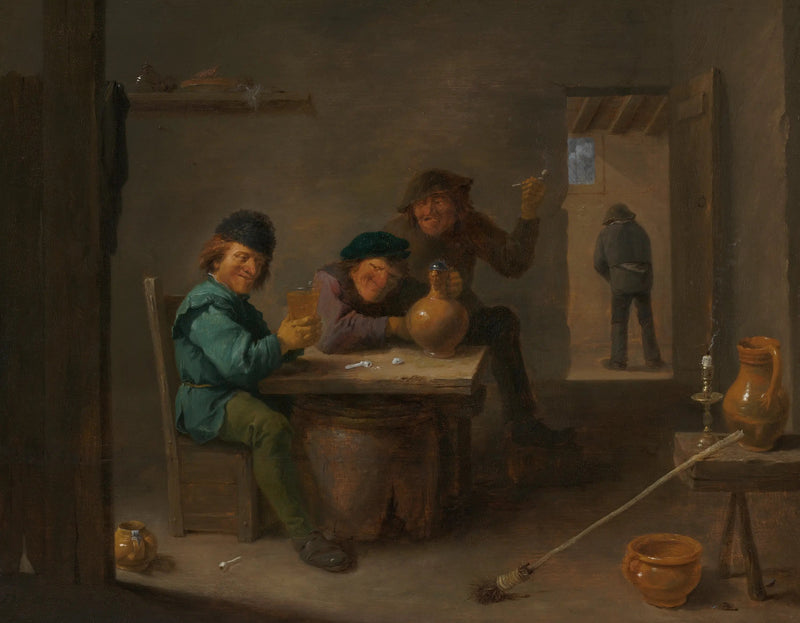 Chłopi w tawernie - David Teniers Młodszy