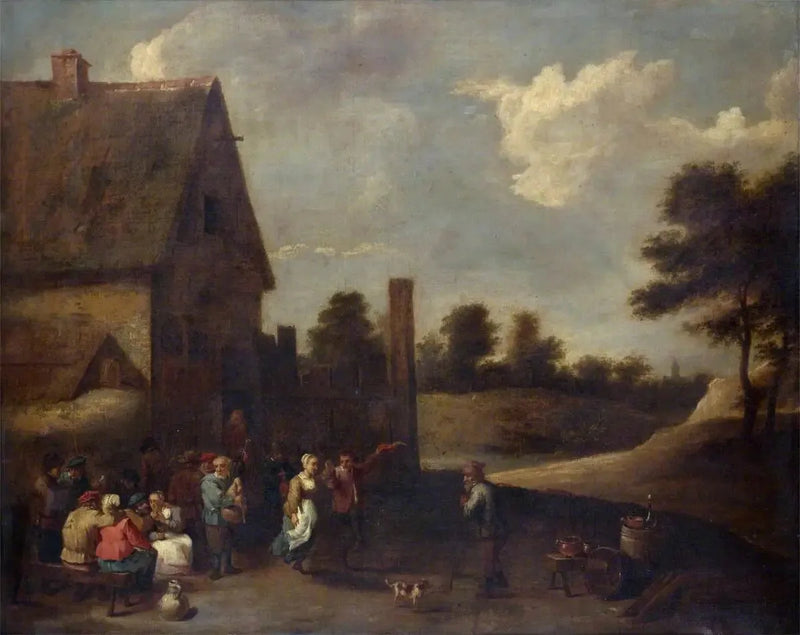 Chłopi na festynie - David Teniers Młodszy