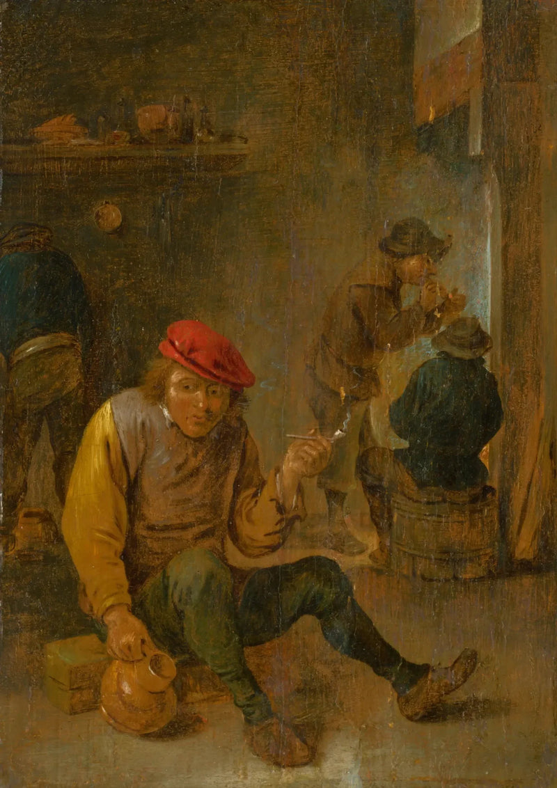 Rolnicy palący (palenie fajki) - David Teniers młodszy