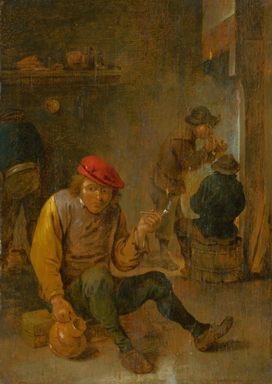 Rolnicy palący (palenie fajki) - David Teniers młodszy