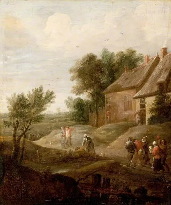 Pijani chłopi wracający do domu - David Teniers młodszy