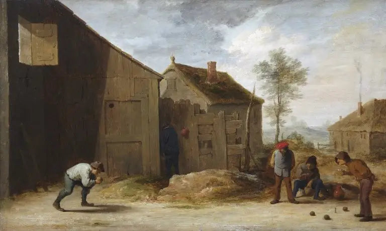 Chłopi grający w bule - David Teniers Młodszy