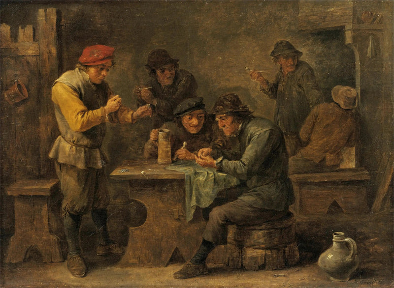 Chłopi grający w kości - David Teniers Młodszy
