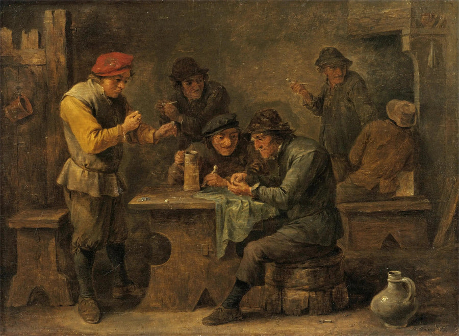 Chłopi grający w kości - David Teniers Młodszy