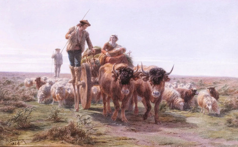 Chłopi landais idący na targ - Rosa Bonheur