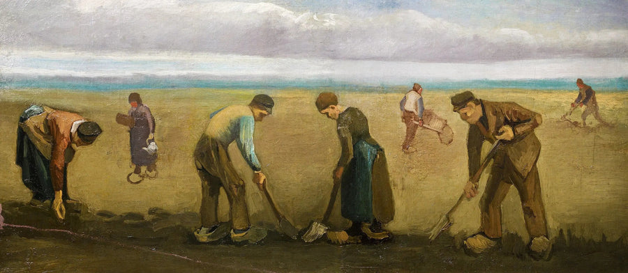 Chłopi sadzący ziemniaki - Vincent van Gogh