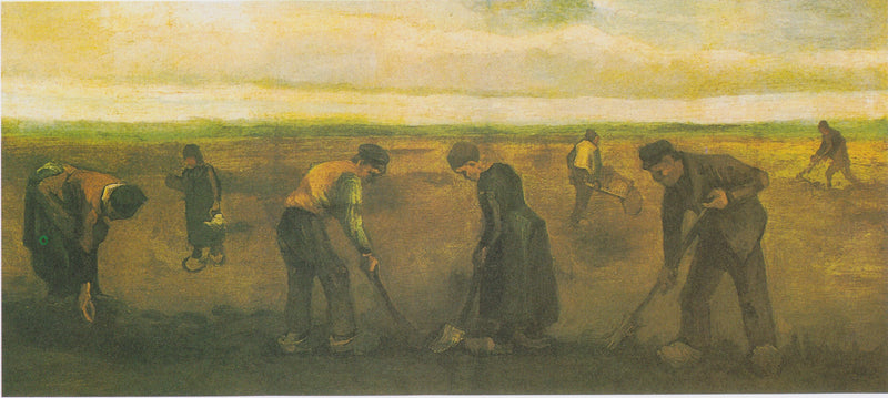 Chłopi sadzący ziemniaki - Vincent van Gogh